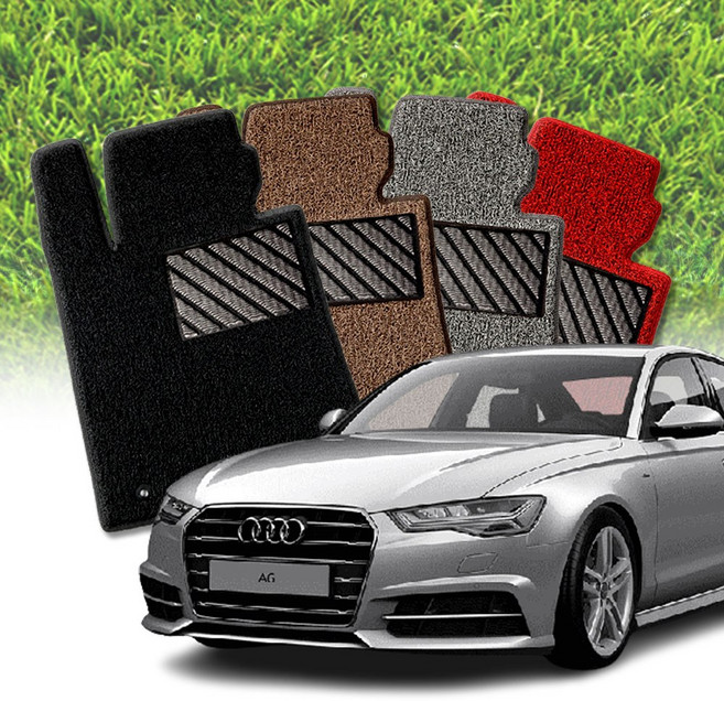 카채움 아우디 A6 코일매트 자동차 확장형 1+2열 매트, 그레이, 기본형_1+2열, A6 7세대[아반타_왜건]16년5월~19년9월