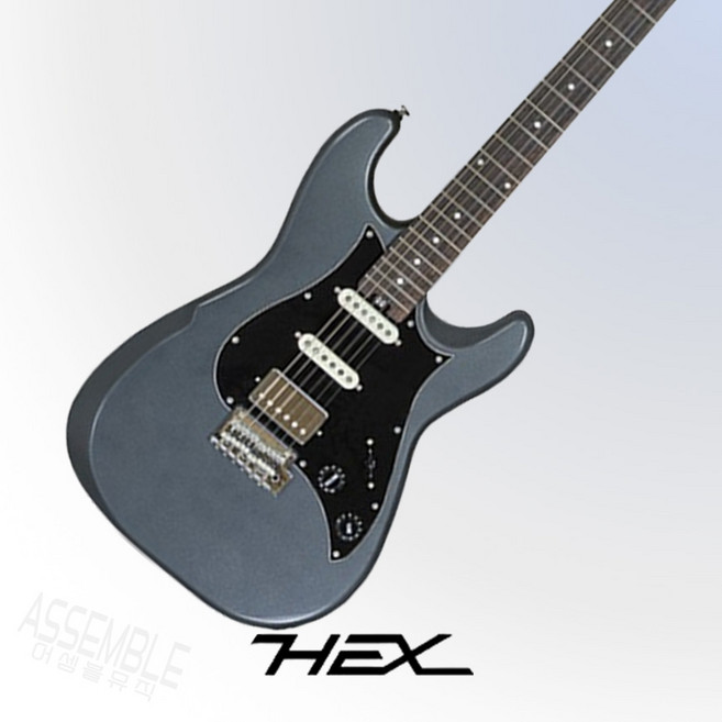 헥스 E100 TRD 일렉기타 유광색상 입문용 연습용 초보용 헤드폰앰프 풀구성품, 1개, G/GMG(건 메탈 그레이)