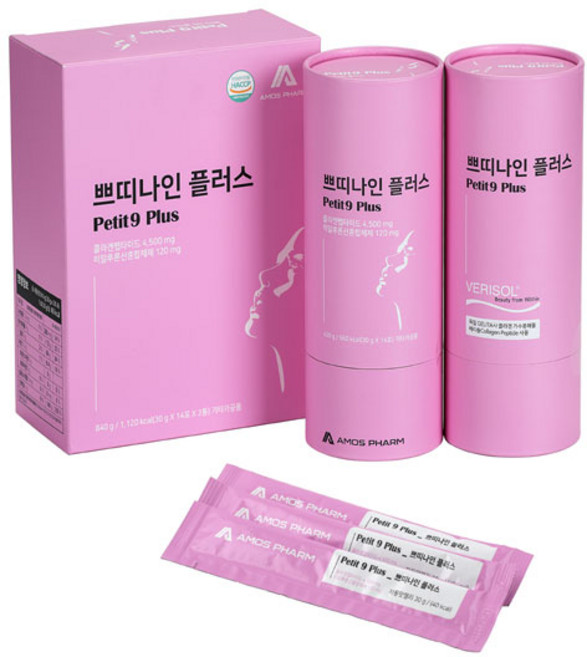 쁘띠나인플러스 자몽맛 젤리 콜라겐 펩타이드 4 500mg (14포 x 1통), 2개, 28회분