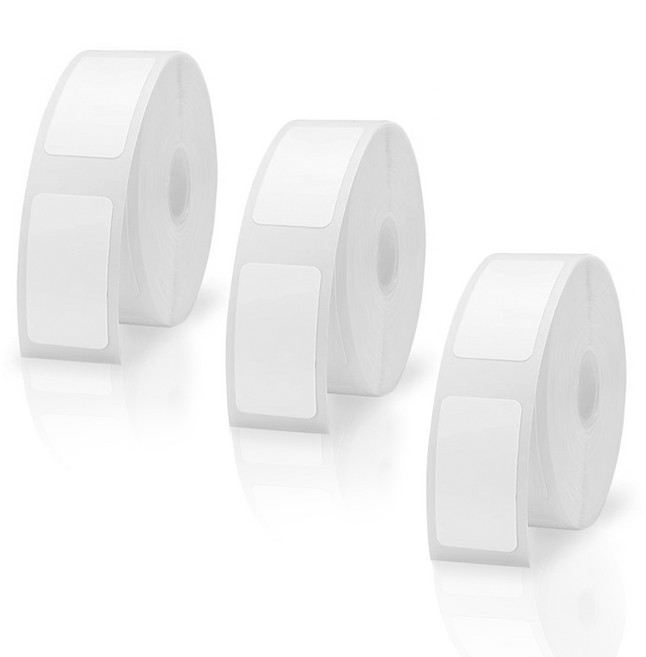 인쿨라 레이저 잉크젯 공용 라벨지 전용 호환 라벨테이프 라벨기 테이프, 12 * 22mm, 3개, 300