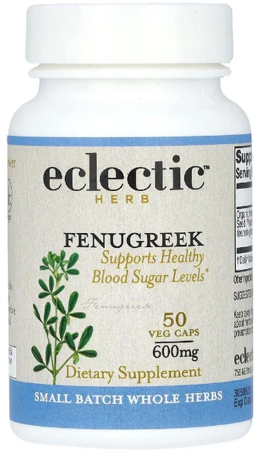 이클레틱허브 호로파 페뉴그릭 600mg Fenugreek 베지캡슐 50정, 1개 - 쿠팡