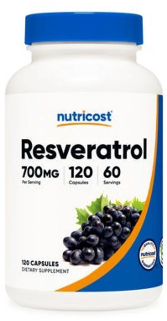 뉴트리코스트 레스베라트롤 700mg 캡슐, 120정, 1개 - 쿠팡