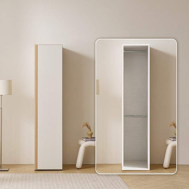 파로마 이즈 클래스 400 장(옷장/오픈선반장/거울옷장), 화이트, 400_옷장