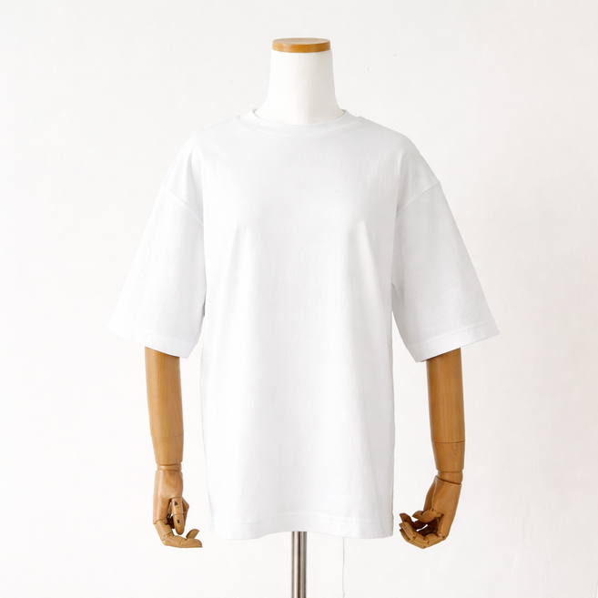 유니클로 AIRism 에어리즘 남성 코튼 오버사이즈 크루넥 5부 반팔 티셔츠 GRAZU