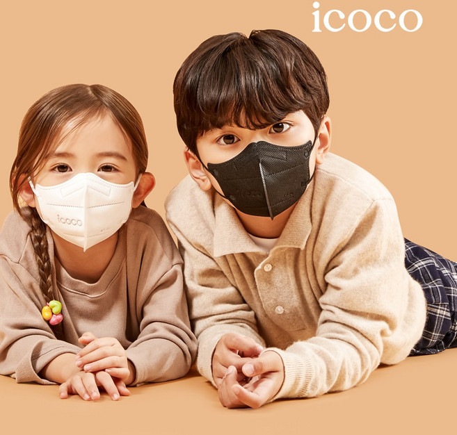 [공식] 아이코코 새부리형 마스크 KF94 소형 M 50매 아동마스크, 25개입, 2개, 화이트