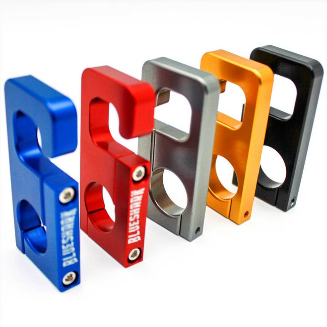 블루샤크 오토바이 봉지걸이 범용 9자 pcx nmax xmax 보이져 헬멧걸이 음료걸이 바이크 스쿠터 다용도 배달 후크 걸이, 골드, 1개