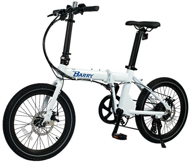 BARRY 閃電俠 折疊電動輔助自行車 20吋 碟煞, 極地白,7.0AH