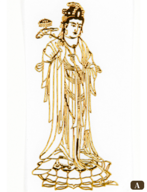 큰나무 행운 소원성취 황금 불교 부처님 스티커, 1개, 대세지보살a