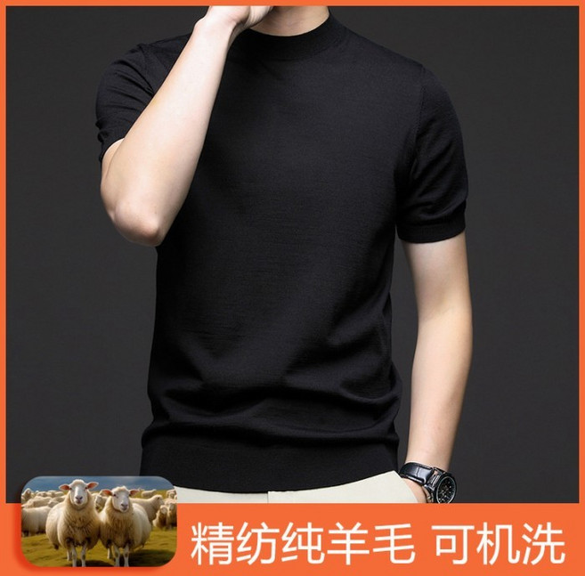 LinM 精紡羊毛短袖衫 美麗諾羊毛高品質T卹