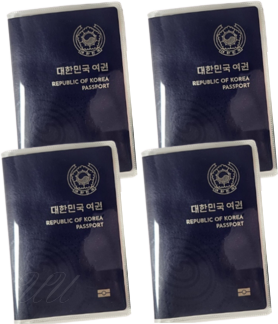 어반유니크 가족 여권 케이스 4개 1Set