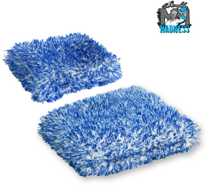 매드니스 워시패드 인크레디 패드 세차 스펀지 미트 블루, 중형, 1개