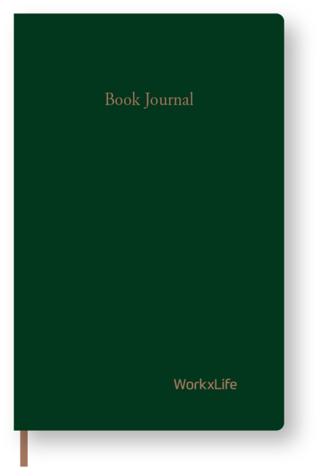 [웍스라이프] 북저널(Book Journal) 하드커버, 1개, 그린우드(Green Wood)