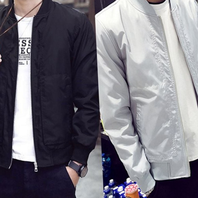 남자 블루종 점퍼 얇은 가벼운 데일리 남성 항공 점퍼 자켓 가을