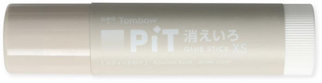 TOMBOW 蜻蜓牌 PiT 消色型 口紅膠 XS, 1個, 01.灰褐色 65694