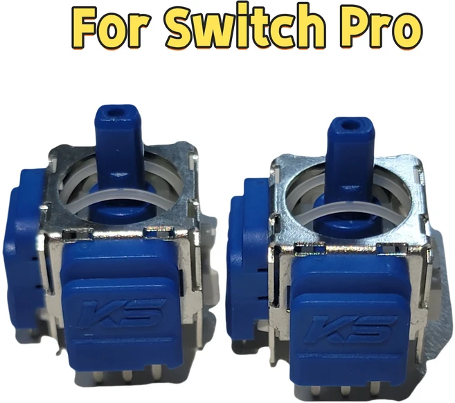 PS5 XBOX ONE 시리즈 X/S Elite 2 컨트롤러용 KSILVER TMR 전자기 조이스틱 (좌우 3D, 01 2pcs For switch pro