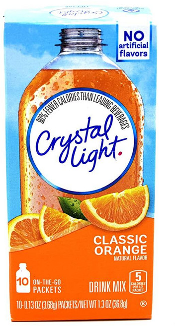 크리스탈라이트 온더고 핑크 레모네이드 파우더 10포 2팩 156359, 클래식 오렌지