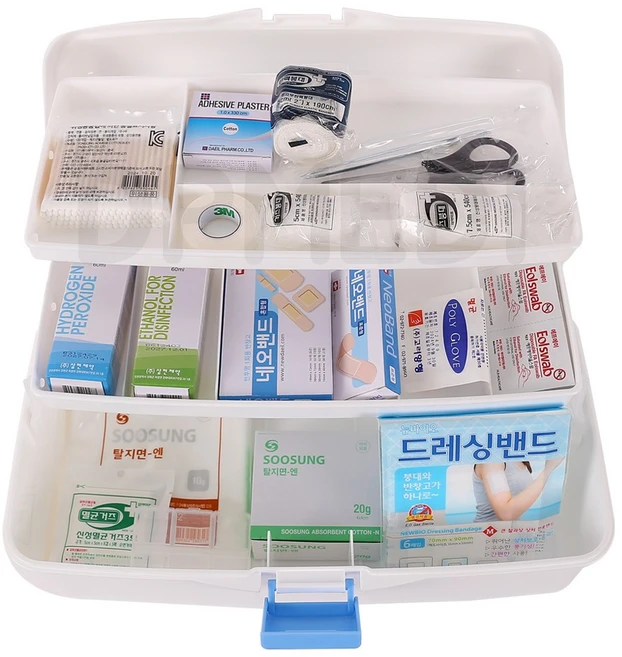 한양 스피드 구급함 대형 19종세트 구급상자, 1세트 - 쿠팡