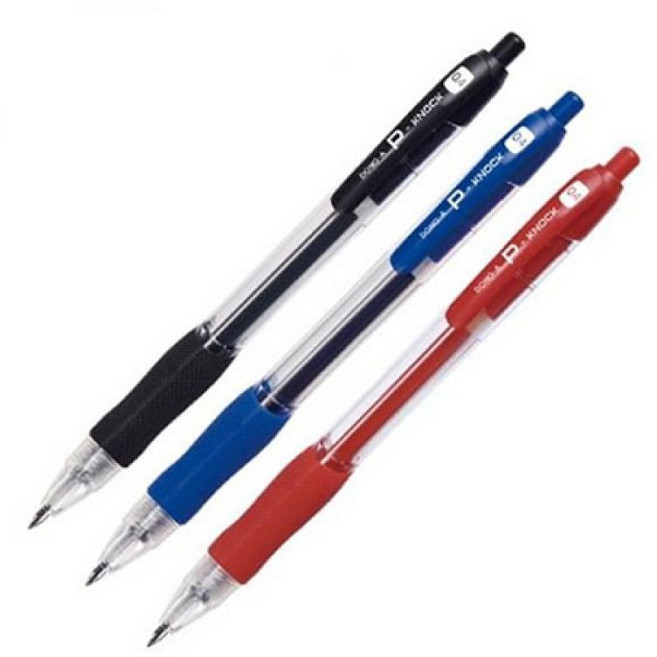 동아 P-KNOCK 피노크 볼펜 0.5mm 12개(1타), 검정