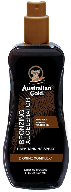 Australian 호주 골드 다크 태닝 가속 스프레이 젤 브론저 포함 237 ml 1병, 1개, 237ml
