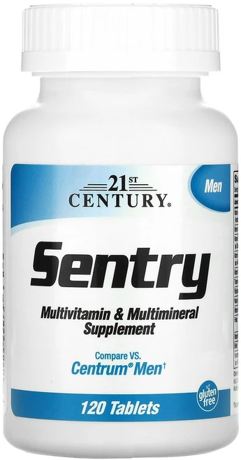 21st Century Sentry Men 종합비타민 및 종합 미네랄 보충제 120정, 21st Century Sentry Men 종..., 1개 - 쿠팡