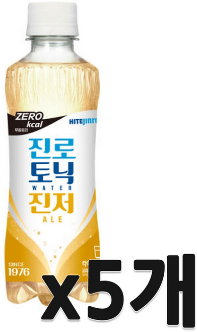 진로 토닉워터진저에일, 300ml, 5개