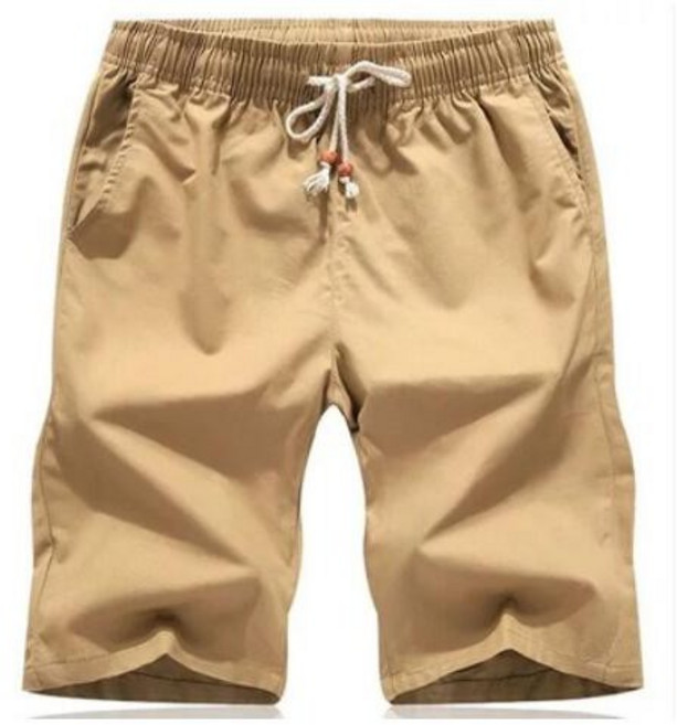 男士休閒短褲 韓版夏季透氣鬆緊抽繩海灘褲