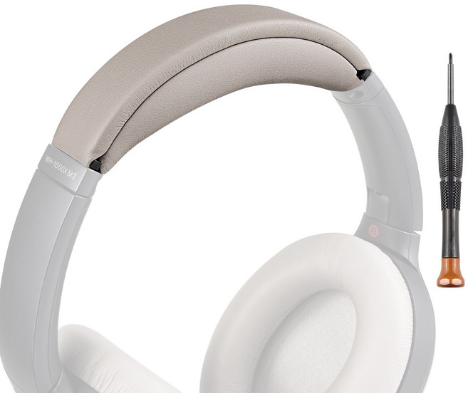 SOULWIT 교체용 헤드밴드 패드 키트 - 호환 모델 소니 Sony WH-1000XM3 간편한 DIY 설치 1개, Silver