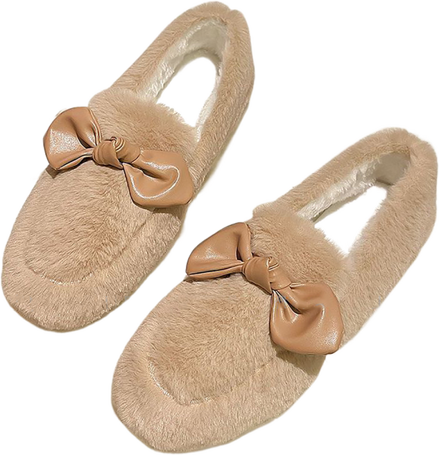 셀럽당 털신 여 겨울 기모 기모 통굽 로퍼 면바가지신발