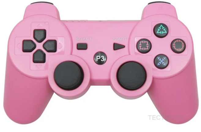 PS3 조이스틱 게임패드용 블루투스 호환 무선 컨트롤러 플레이스테이션 3용 액세서리 USB PC, 04 Pink