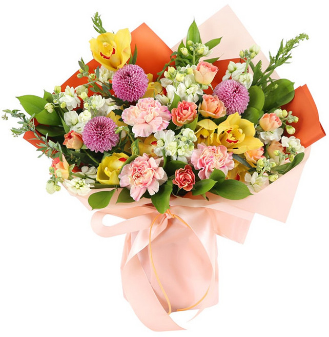 99플라워 (당일수령) 너와 나의 지금 [ST-C647] - 전국꽃배달서비스 기념일 생일 생화 꽃선물 당일배송 꽃다발, 1개, ST-C647