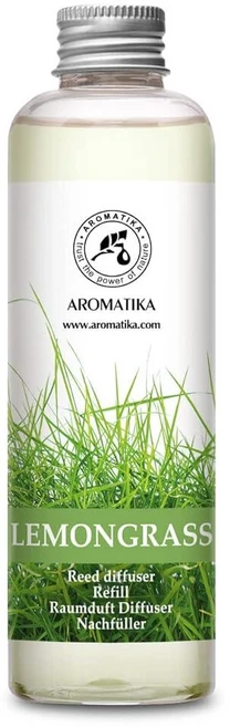 레몬그라스 리드 디퓨저 리필 천연 에센셜 오일 180ml(6.8온스) - 신선하고 오래 지속되는 향 아로마테라피를 위한 최고의 리필 가정 사무실 레스토랑, 레몬그라스 리드 디퓨저 리필, 천연 에센셜 레몬그라스 - 쿠팡