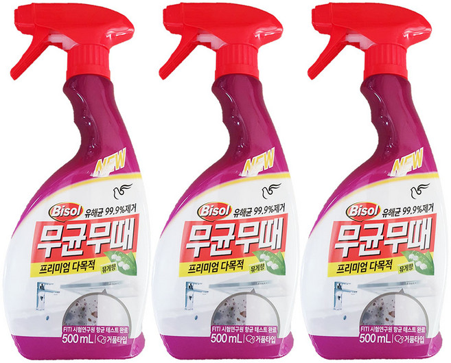 피죤 무균무때 다목적용, 500ml, 3개