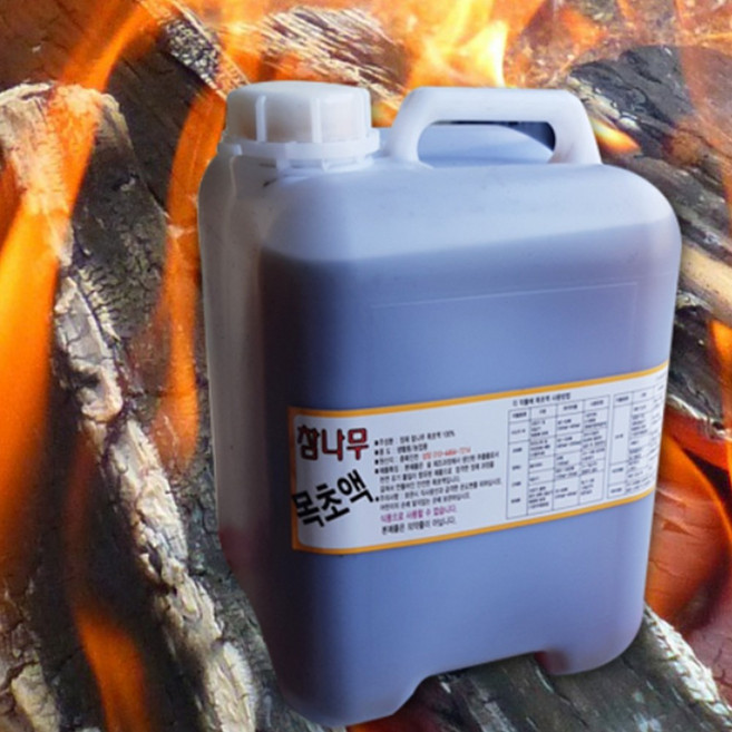 국내산 참나무 목초액 10L 진천참숯 순수 원액 100% 말통 화초 손발 습진 무좀 개선 화장실 하수구 냄새제거, 1개