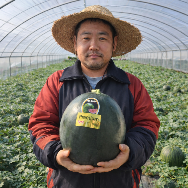 [재구매율 1위] 흑수박 고당도 프리미엄 흑수박 하이과일, 1개, 3kg내외