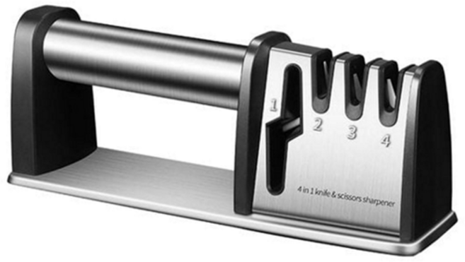 퓨리블 가정용 주방 가위 칼갈이, 4in1, 1개