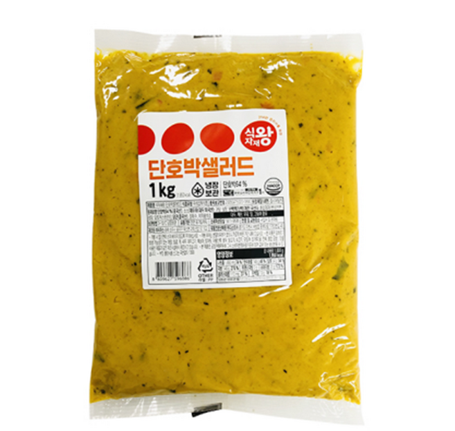 식자재왕 단호박 샐러드, 3개, 1kg