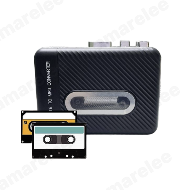 카세트 플레이어 USB MP3 간편 변환, 1개, 검은 색, 1개