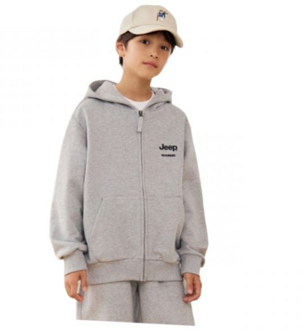 지프 JEEP JEEPKIDS 그린라벨 아이코닉 후드집업(KQ5TZU003MG) KQ5TZU003MG 684693