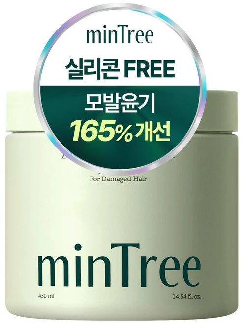 민트리 딥 데미지 헤어팩 대용량 손상모케어 실리콘프리 버터팩 탈색모 극손상모, 1개, 430ml - 쿠팡