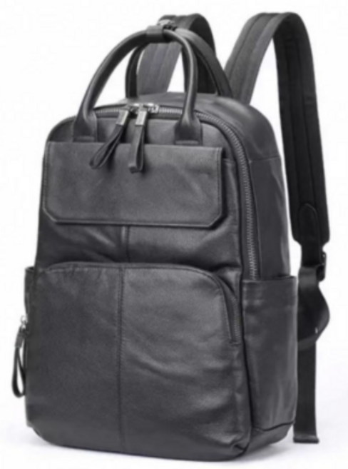 Mimi Market 남자 프리미엄 천연소가죽 직장인 대학생 노트북 백팩 PH0816