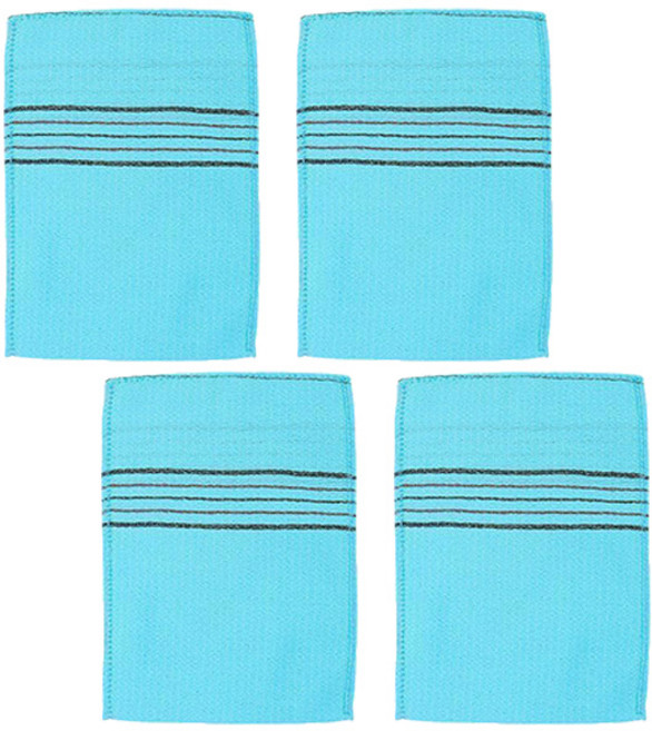 빅사이즈 특대 이태리타올 때밀이 타월 4종 세트, 1세트, 4개입, 이태리 블루