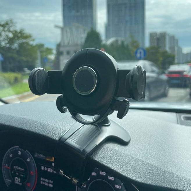 퍼펙트포유 차세대 원터치 반자동 계기판거치대 360도회전, 1개, 블랙