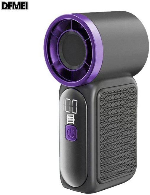 DFMEI x688高速迷你手持風扇USB充電持久續航渦輪暴力便攜式戶外小風扇, 39*59*99, 黑色