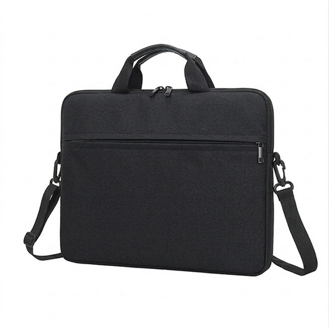 16인치 노트북 가방 충격방지 맥북 그램 15.6인치 대용량 숄더백 3way 서류가방, 1개, 시크 블랙