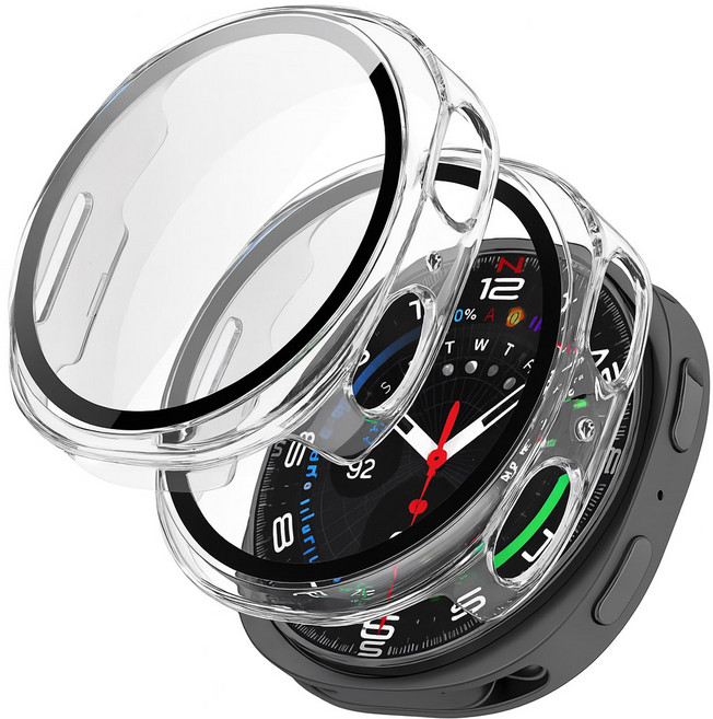 림스테일 9H 풀커버 일체형 SF코팅 케이스 2개입, 투명, 2개