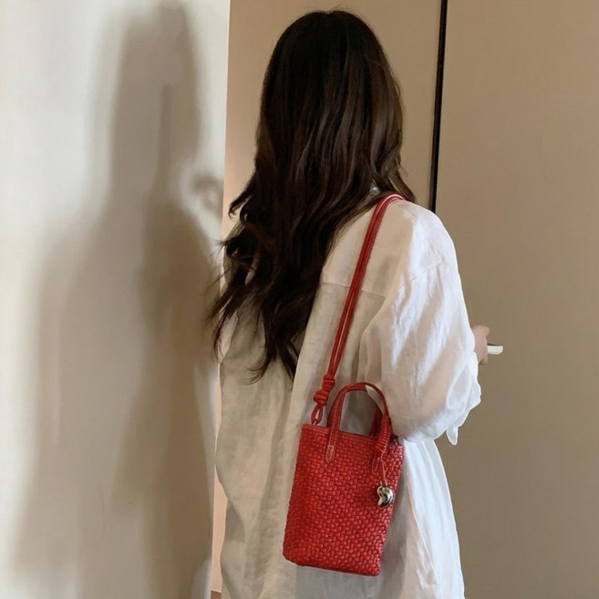 까마느 꼬임 미니 휴대폰 숄더백 마실 가방