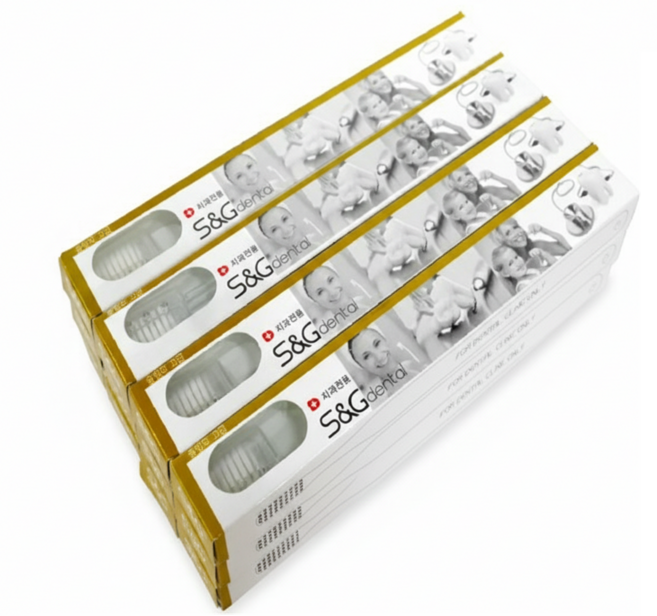 [에스앤지 공식판매점] 치과용 미세모칫솔 치과의사추천 12개입, 고급슬림모(프리미엄), 1개