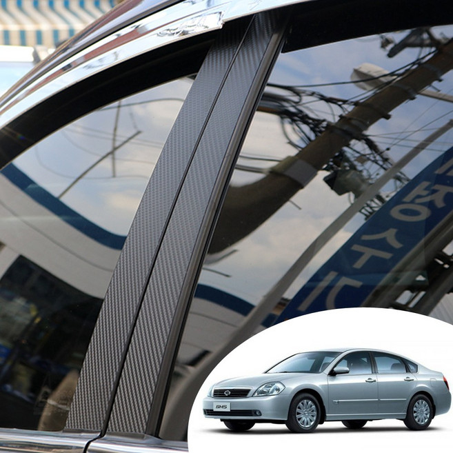 어른킹 뉴SM5 BC필러 포스트 마스크 데칼 스티커 자동차 기둥 몰딩 포인트 컬러 시트지, 뉴SM5-유광블랙(필러포스트), 1개