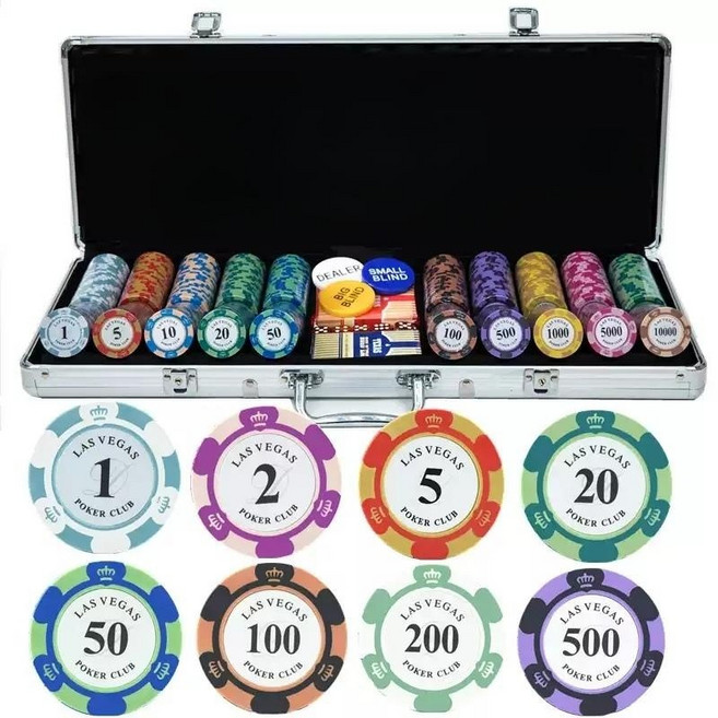 인디언 포커칩 카지노칩 홀덤 숫자칩 가드 카지노 동전 보드게임 게임 세트 코인, 01. 100피스아크릴상자세트(뚜껑제외), 1개