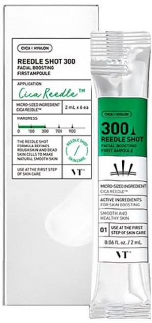 VT Cica Reedle 積雪草 微晶精華 300ml, 1件, 微晶精華300 2ml（1條）, 2g